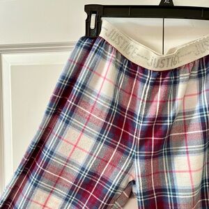 Justice Multicolor Plaid Pajama Pants